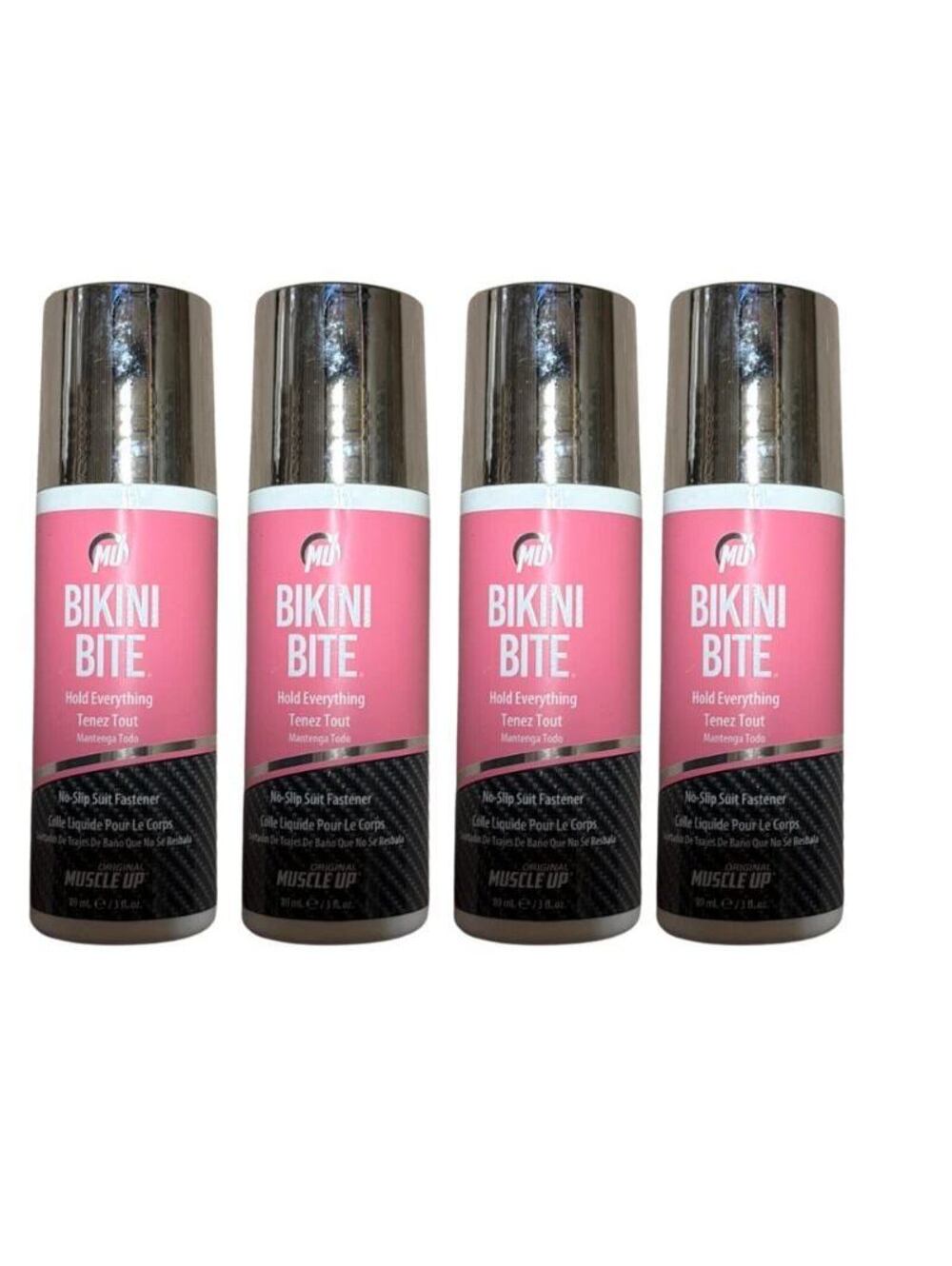 Bikini Bite No Slip Suit Fastener 3 oz Original Muscle Up Body Glue 4 Pack New